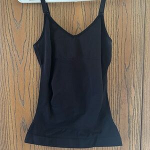 Black Women's V-Neck Camisole Tank Top